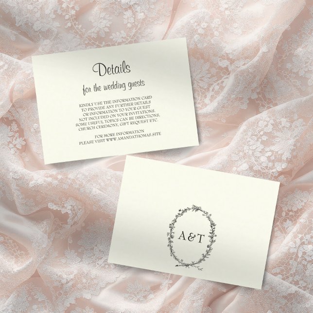 Recepción Marfil con tarjeta rústica de boda de corona (Subido por el creador)