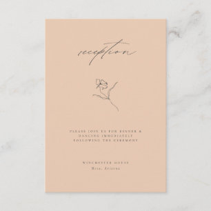 Recepción Mínima de Boda Floral Bella Artes Peach