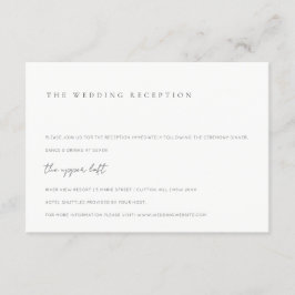 Recepción mínima de bodas en blanco y negro