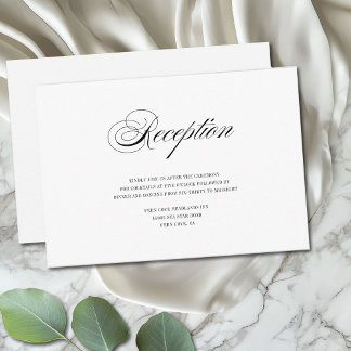 Recepción mínima de casamiento en blanco y negro
