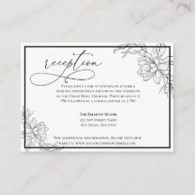 Recepción minimalista de boda floral moderna