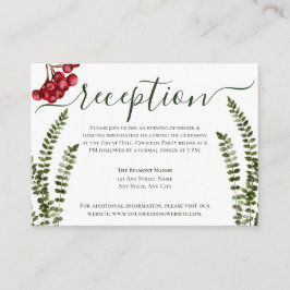 Recepción minimalista de Bodas Verdes y Rojas de I