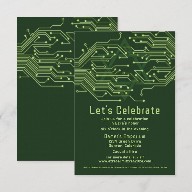 Recepción Mitzvah de la barra de la placa del circ (Anverso / Reverso)