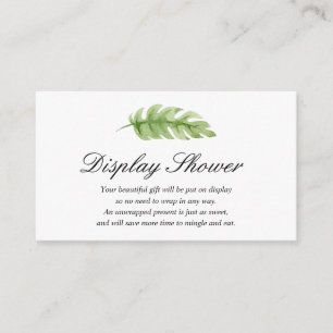 Recepción Mostrar tarjeta de inserción de Baby Shower