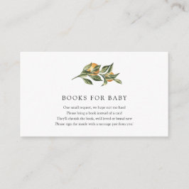 Recepción Naranja Cutie Books para la tarjeta de inserción p