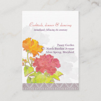 Recepción naranja de Boda Floral Roja
