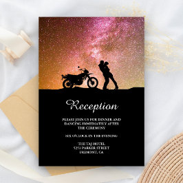 Recepción nupcial crepuscular romántica de los