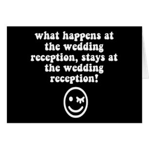 Recepción nupcial divertida