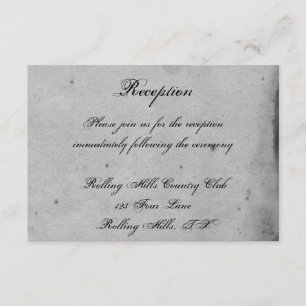 Recepción nupcial elegante del búho gótico púrpura