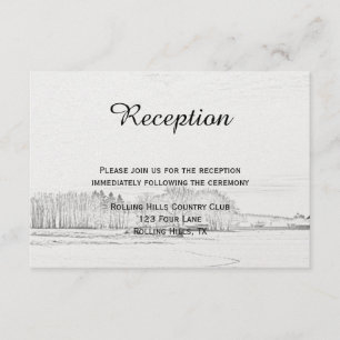 Recepción nupcial rústica del país de las