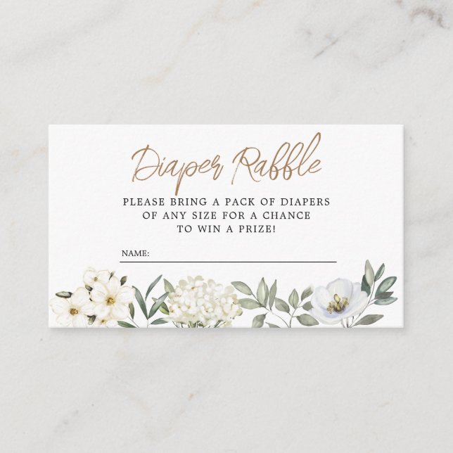 Recepción Oh Boy Blue Balloon Diaper Raffle Tarjeta de Gabin (Anverso)