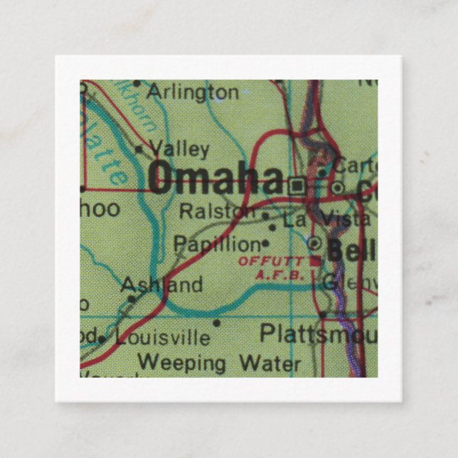 Recepción Omaha Hemos movido nueva tarjeta de dirección (Anverso)