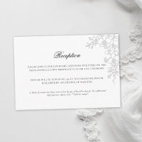 Orquídea Elegante Tarjeta de Bodas Formal Tradicio