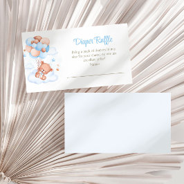 Recepción Oso de peluche en la tarjeta de envoltorio de raff