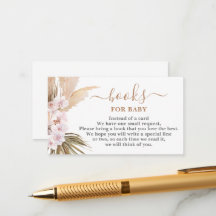 Pampas Grass Books para la tarjeta de bebé