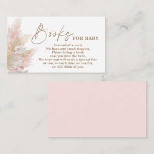 Recepción Pampas Grass Pink Books para la Tarjeta de Alojami