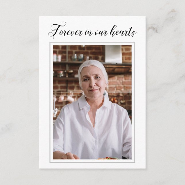 Recepción Para Siempre En Nuestra Tarjeta De Oración Del Cor (Anverso)