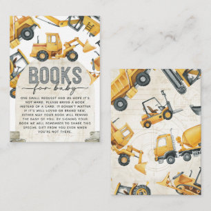 Recepción Pedido de tarjeta de bebé en el libro de construcc