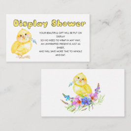 Recepción Pequeña tarjeta de inserción de Baby Shower para p