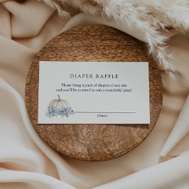 Recepción Pequeña tarjeta de inserción de pañales de calabaz