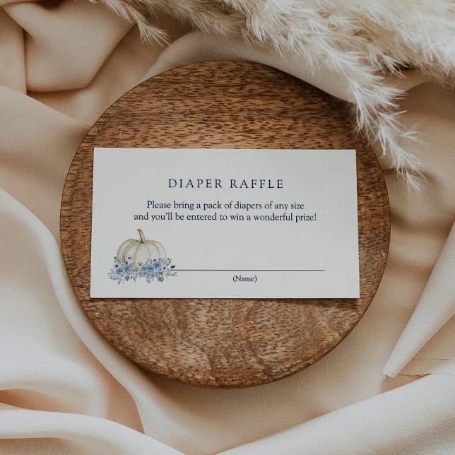 Recepción Pequeña tarjeta de inserción de pañales de calabaz (Subido por el creador)