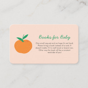Recepción Pequeños libros de Naranjas cortos para la tarjeta