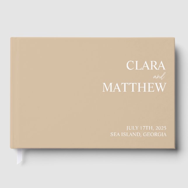 Recepción personalizada del libro de invitados (Anverso)