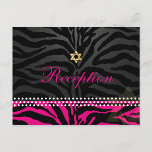 Recepción PixDezines/gebra rosa caliente/mitzvah m