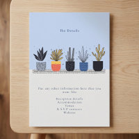 Plantas Potables Tarjeta de gabinete de detalles