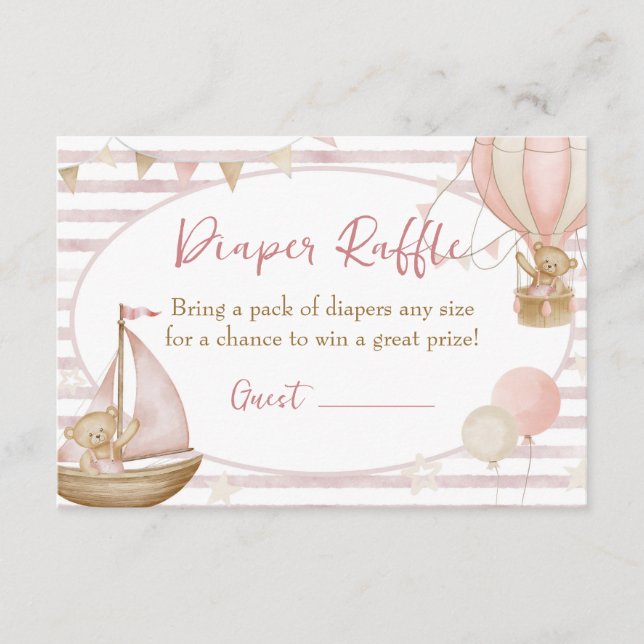 Recepción Podemos Esperar A La Tarjeta Raffle De Diaper (Anverso)