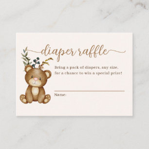 Recepción ¡Podemos Esperar! Tarjeta de cierre Diaper Raffle