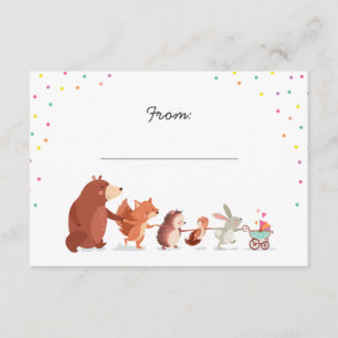 Recepción Poema de regalo tarjeta de inserción de Baby Showe