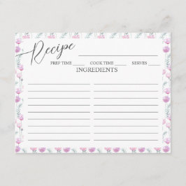 Recepción Receta de ducha de novia con tarjeta de inscripció