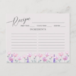 Recepción Receta de ducha de novia con tarjeta de inscripció