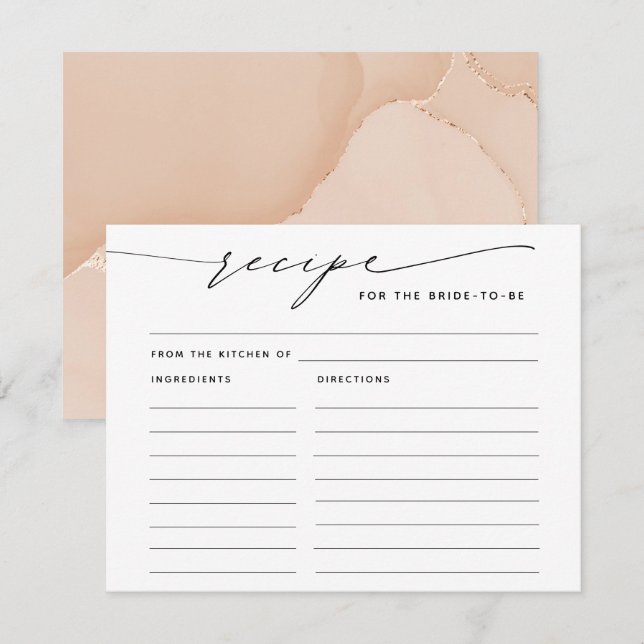 Recepción Receta para la tarjeta de inscripción de escritura (Anverso / Reverso)