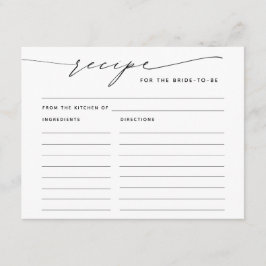 Recepción Receta para la tarjeta de inscripción de escritura