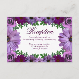 Recepción Regal Purple Floral Wedding