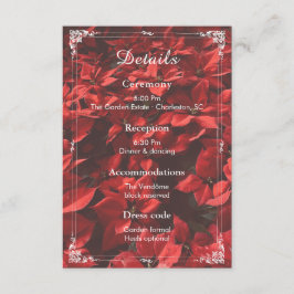 Recepción Romantic Rose | Detalles Florales Tarjeta de Boda