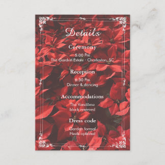 Recepción Romantic Rose | Detalles Florales Tarjeta de Boda