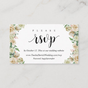 Recepción RSVP en línea, tarjeta de cierre Dusk Florals mode