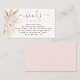 Recepción Rubor Pink Tropical Books para la tarjeta de bebé