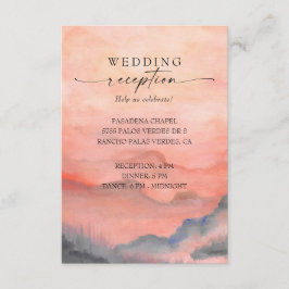 Recepción rústica de coral Boda de verano de monta