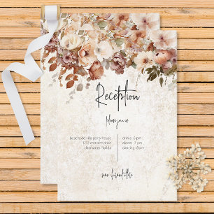 Recepción Rustica Neutral y Rosa Floral