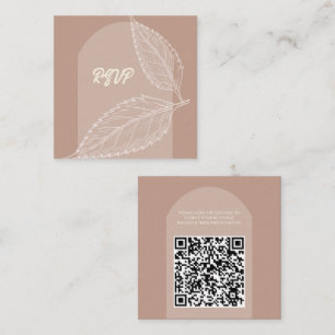 Recepción Sale de la tarjeta de cierre QR del Boda Mocha sua