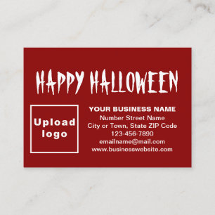 Recepción Saludo de Halloween de negocios con tarjeta de cub