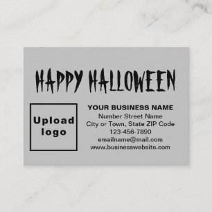 Recepción Saludo de Halloween de negocios con tarjeta de pre