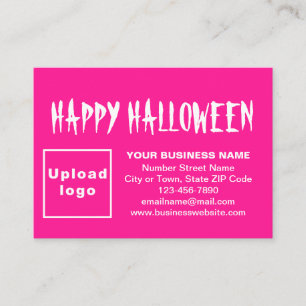 Recepción Saludo de Halloween de negocios con tarjeta de pre
