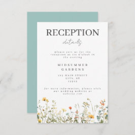 Recepción sencilla de casamiento con flores silves