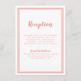 Recepción sencilla de matrimonio con marco de colo