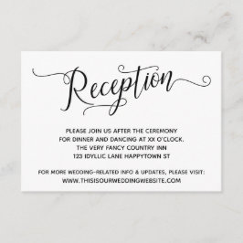 Recepción sencilla y elegante de la boda blanca ne